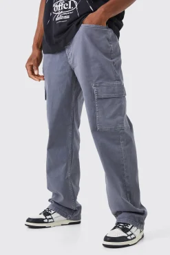 Relaxed Overdye Cargo Trouser | BoohooMAN UK