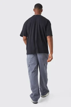 Relaxed Overdye Cargo Trouser | BoohooMAN UK