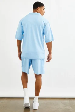 Relaxed Palm Knitted Short | BoohooMAN UK
