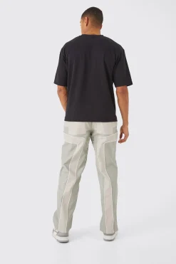 Relaxed Pu Moto Trouser | BoohooMAN UK
