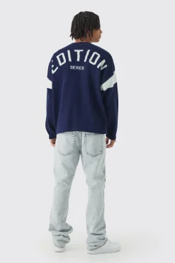 Relaxed Ribbed Knitted Edition Series Cardigan | BoohooMAN UK