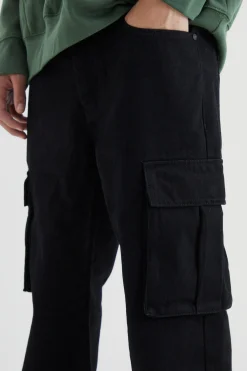 Relaxed Rigid Cargo Jeans | BoohooMAN UK
