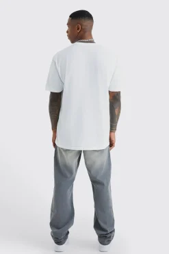 Relaxed Rigid Dirty Wash Carpenter Jeans | BoohooMAN UK