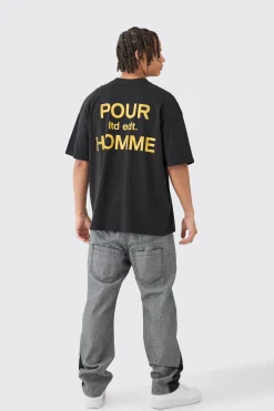 Relaxed Rigid Double Waistband Reverse Cut & Sew Denim Jean | BoohooMAN UK