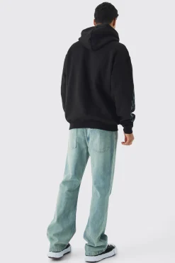 Relaxed Rigid Flare Jean | BoohooMAN UK