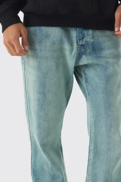 Relaxed Rigid Flare Jean | BoohooMAN UK