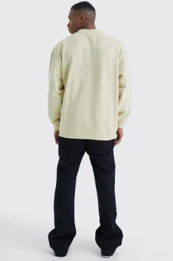 Relaxed Rigid Flare Jean | BoohooMAN UK