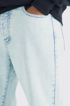Relaxed Rigid Flare Jean | BoohooMAN UK