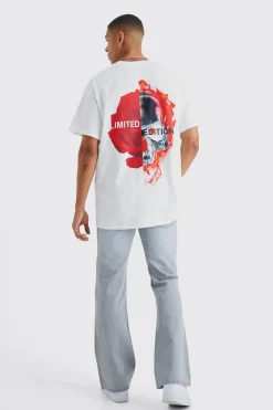 Relaxed Rigid Flare Jean | BoohooMAN UK