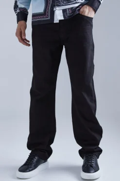 Relaxed Rigid Jean | BoohooMAN UK
