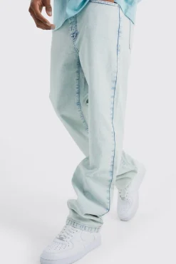 Relaxed Rigid Jean | BoohooMAN UK