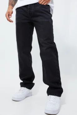 Relaxed Rigid Jeans | BoohooMAN UK