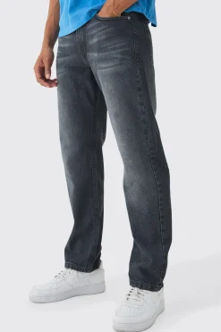 Relaxed Rigid Jeans | BoohooMAN UK