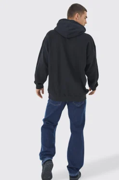 Relaxed Rigid Multi Rip Panelled Jean | BoohooMAN UK