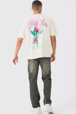 Relaxed Rigid Ripped Carpenter Paint Splatter Jeans In Antique Grey | BoohooMAN UK