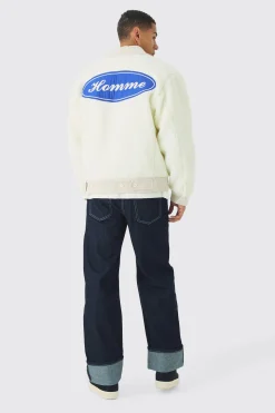 Relaxed Rigid Turn Up Jeans In Indigo | BoohooMAN UK