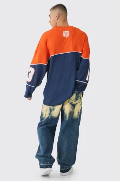 Relaxed Ripped Bleached Jeans With Let Down Hem | BoohooMAN UK