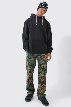 Relaxed Ripstop Camo Cargo Trouser | BoohooMAN UK