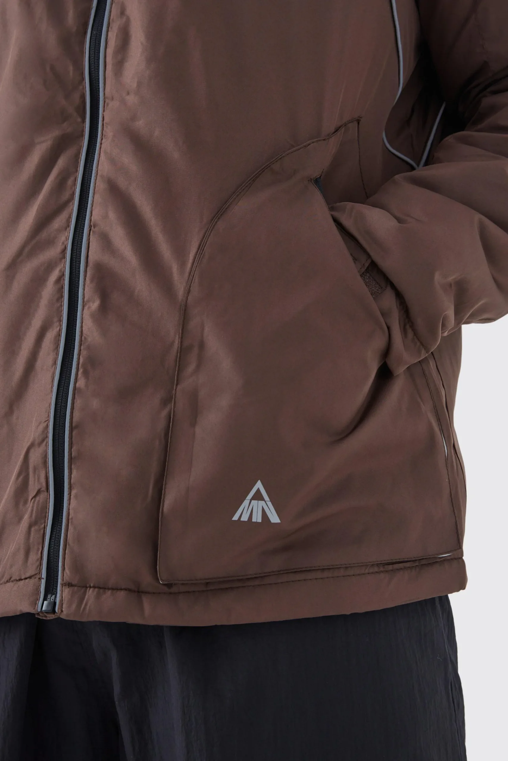 Relaxed Ripstop Jacket With Reflective | BoohooMAN UK