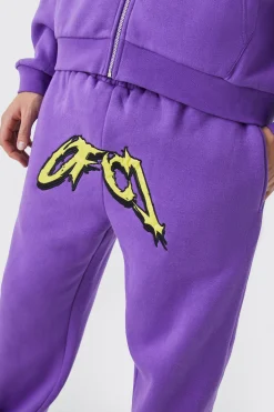 Relaxed Satin Ofcl Gusset Jogger | BoohooMAN UK