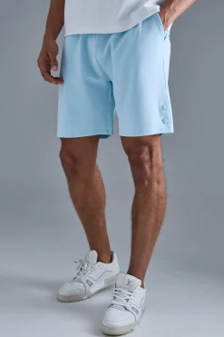 Relaxed Scuba Short With Poppers | BoohooMAN UK