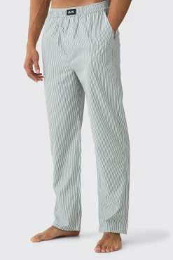 Relaxed Stripe Lounge Bottoms | BoohooMAN UK