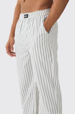 Relaxed Stripe Lounge Bottoms | BoohooMAN UK