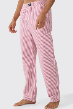 Relaxed Stripe Lounge Bottoms | BoohooMAN UK