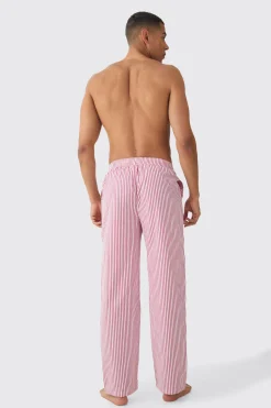 Relaxed Stripe Lounge Bottoms | BoohooMAN UK
