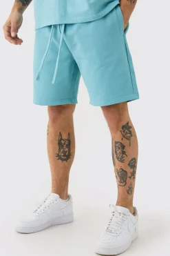 Relaxed Super Heavyweight Jersey Short | BoohooMAN UK