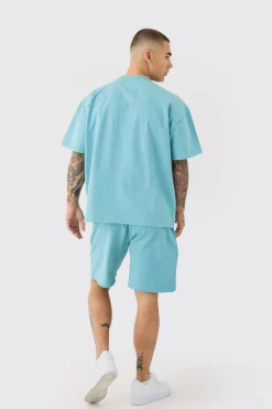 Relaxed Super Heavyweight Jersey Short | BoohooMAN UK