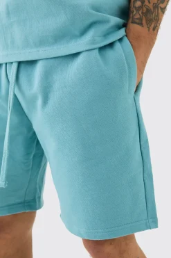 Relaxed Super Heavyweight Jersey Short | BoohooMAN UK