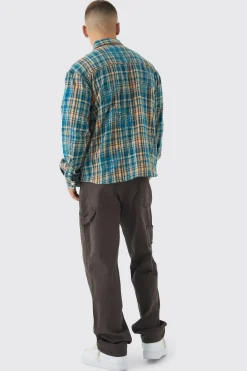 Relaxed Twill Overdye Carpenter Trousers | BoohooMAN UK