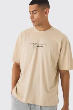Renaissance Print Washed T-Shirt | BoohooMAN UK