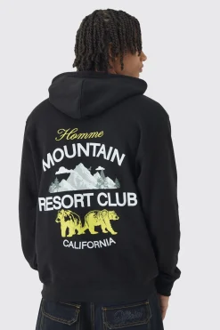 Resort Club Hoodie | BoohooMAN UK