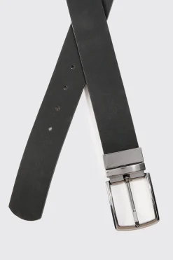 Reversible Belt In Brown | BoohooMAN UK