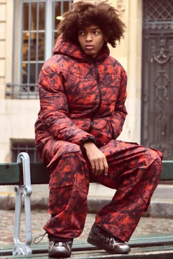 Reversible Camo Puffer Jacket | BoohooMAN UK