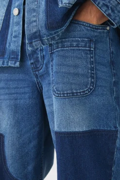 Rigid Baggy Carpenter Dyed Jeans | BoohooMAN UK