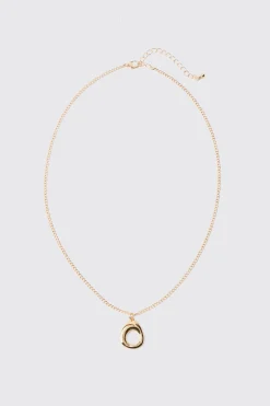 Ring Pendant Necklace | BoohooMAN UK
