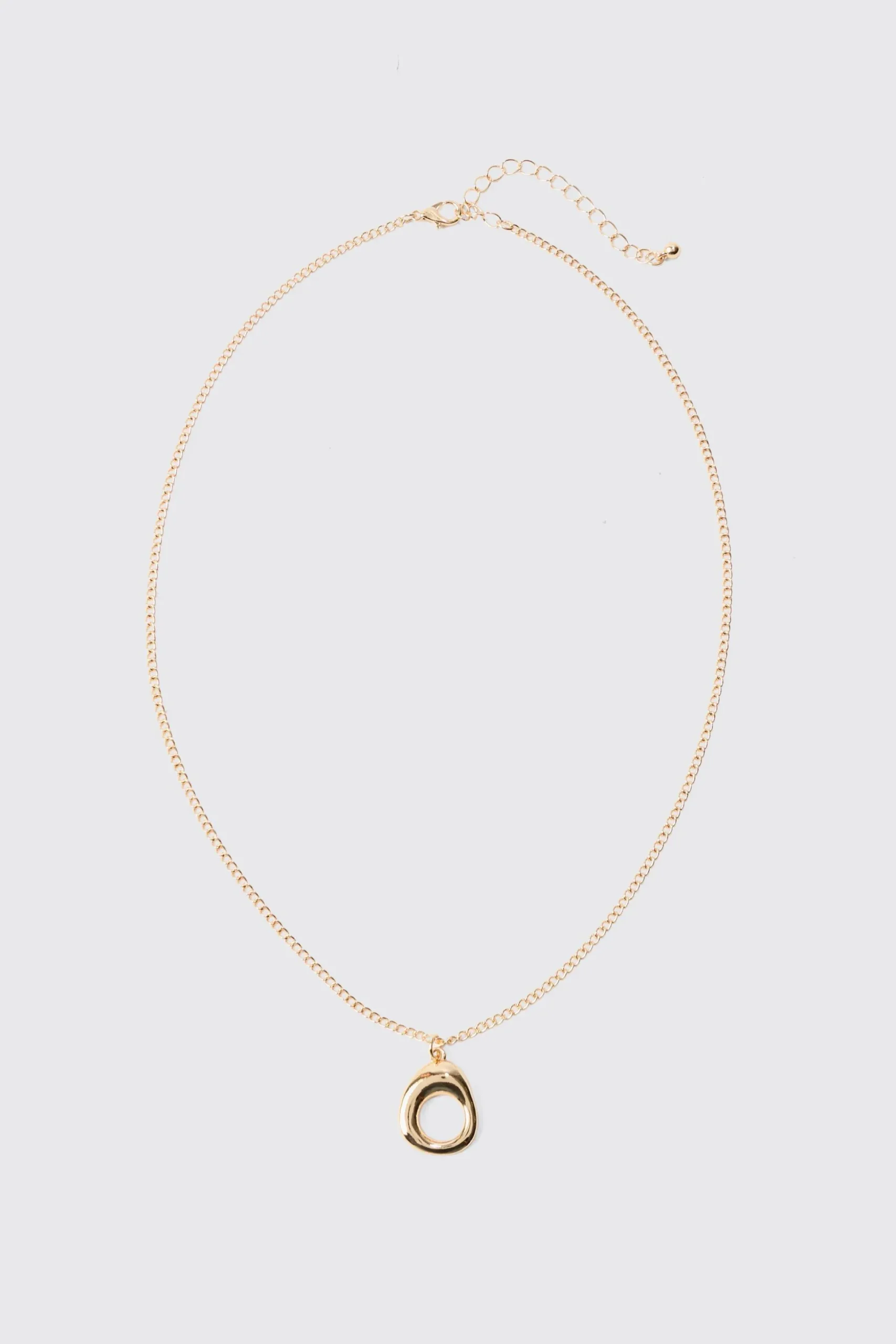 Ring Pendant Necklace | BoohooMAN UK