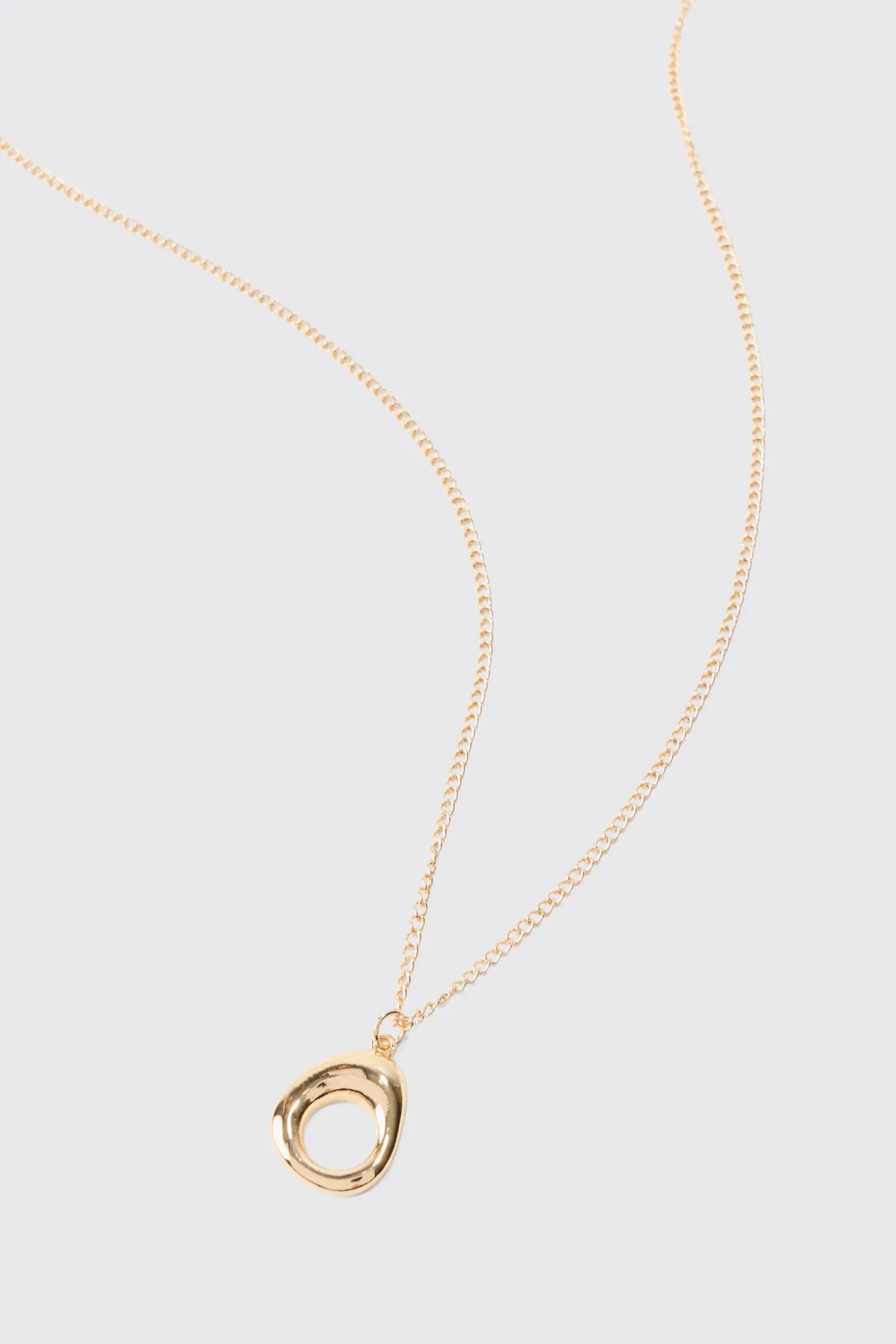 Ring Pendant Necklace | BoohooMAN UK