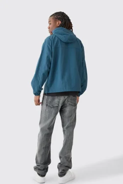 Ripstop Hooded Windbreaker | BoohooMAN UK