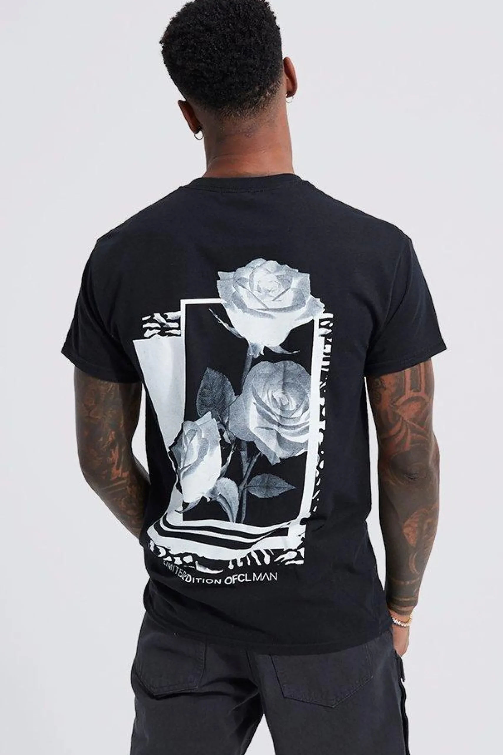 Rose Graphic T-shirt | BoohooMAN UK