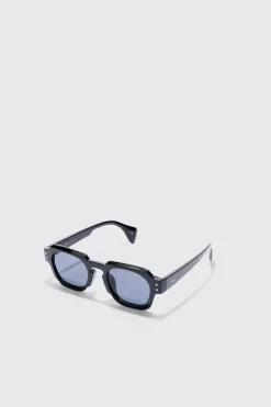 Round Plastic Sunglasses | BoohooMAN UK