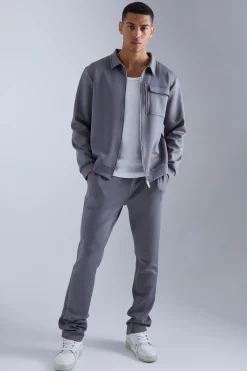 Scuba Harrington Jacket Set | BoohooMAN UK