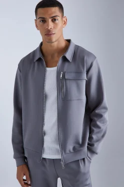 Scuba Harrington Jacket Set | BoohooMAN UK