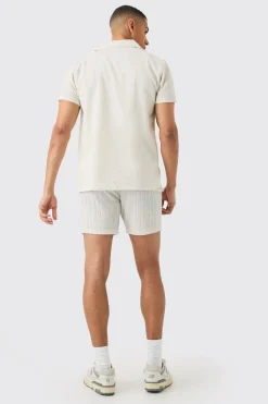 Short Sleeve Linen Shirt | BoohooMAN UK