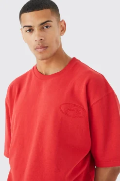 Short Sleeve Oversized Boxy Sweatshirt | BoohooMAN UK