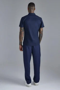 Short Sleeve Slim Shirt | BoohooMAN UK