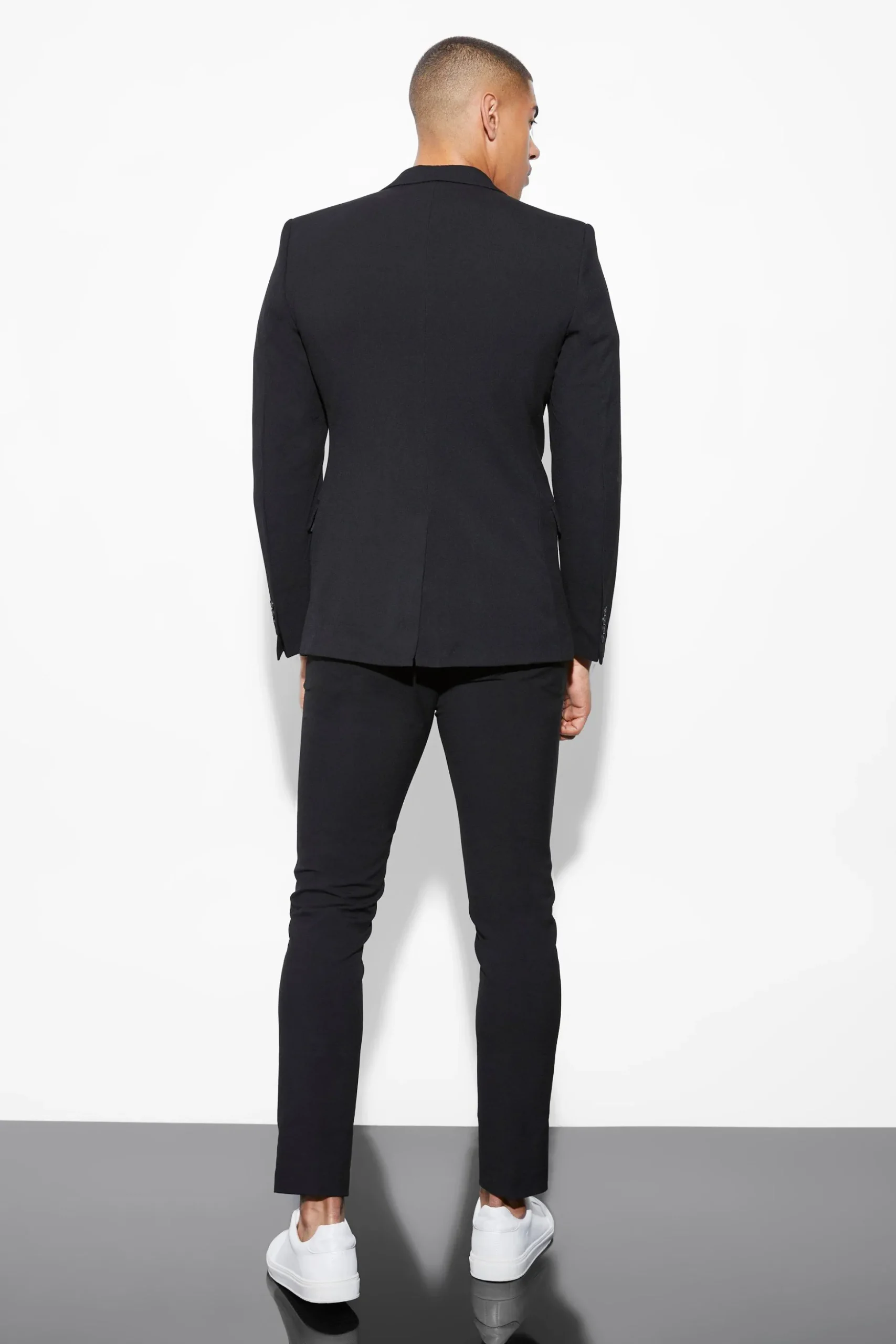 Skinny Black Suit | BoohooMAN UK